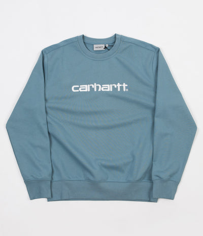 Carhartt Crewneck Sweatshirt - Dusty Blue / Wax