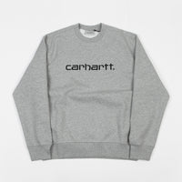 Carhartt Crewneck Sweatshirt - Grey Heather / Black thumbnail