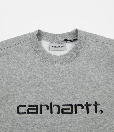 Carhartt Crewneck Sweatshirt - Grey Heather / Black