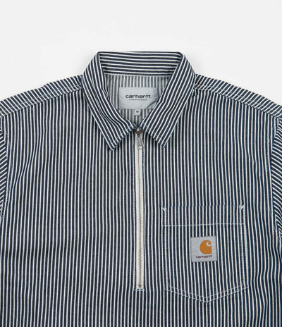 Carhartt Dash Short Sleeve Shirt - Blue / White