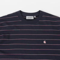 Carhartt Denton T-Shirt - Denton Stripe / Space / Malaga thumbnail