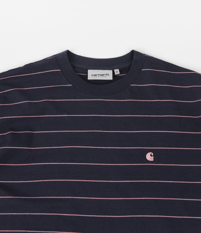 Carhartt Denton T-Shirt - Denton Stripe / Space / Malaga