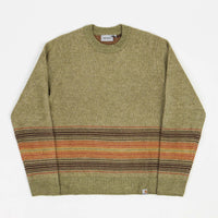 Carhartt Dillon Crewneck Sweatshirt - Dillon Stripe / Dollar Green thumbnail