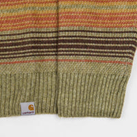 Carhartt Dillon Crewneck Sweatshirt - Dillon Stripe / Dollar Green thumbnail