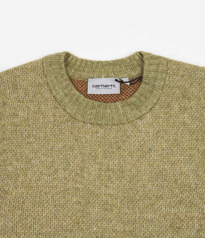 Carhartt Dillon Crewneck Sweatshirt - Dillon Stripe / Dollar Green