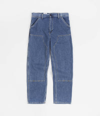 Carhartt Double Knee Denim Pants - Blue Heavy Stone Wash