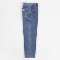 Carhartt Double Knee Denim Pants - Blue Heavy Stone Wash | Flatspot