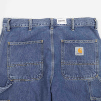 Carhartt Double Knee Denim Pants - Blue Heavy Stone Wash | Flatspot