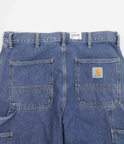 Carhartt Double Knee Denim Pants - Blue Heavy Stone Wash