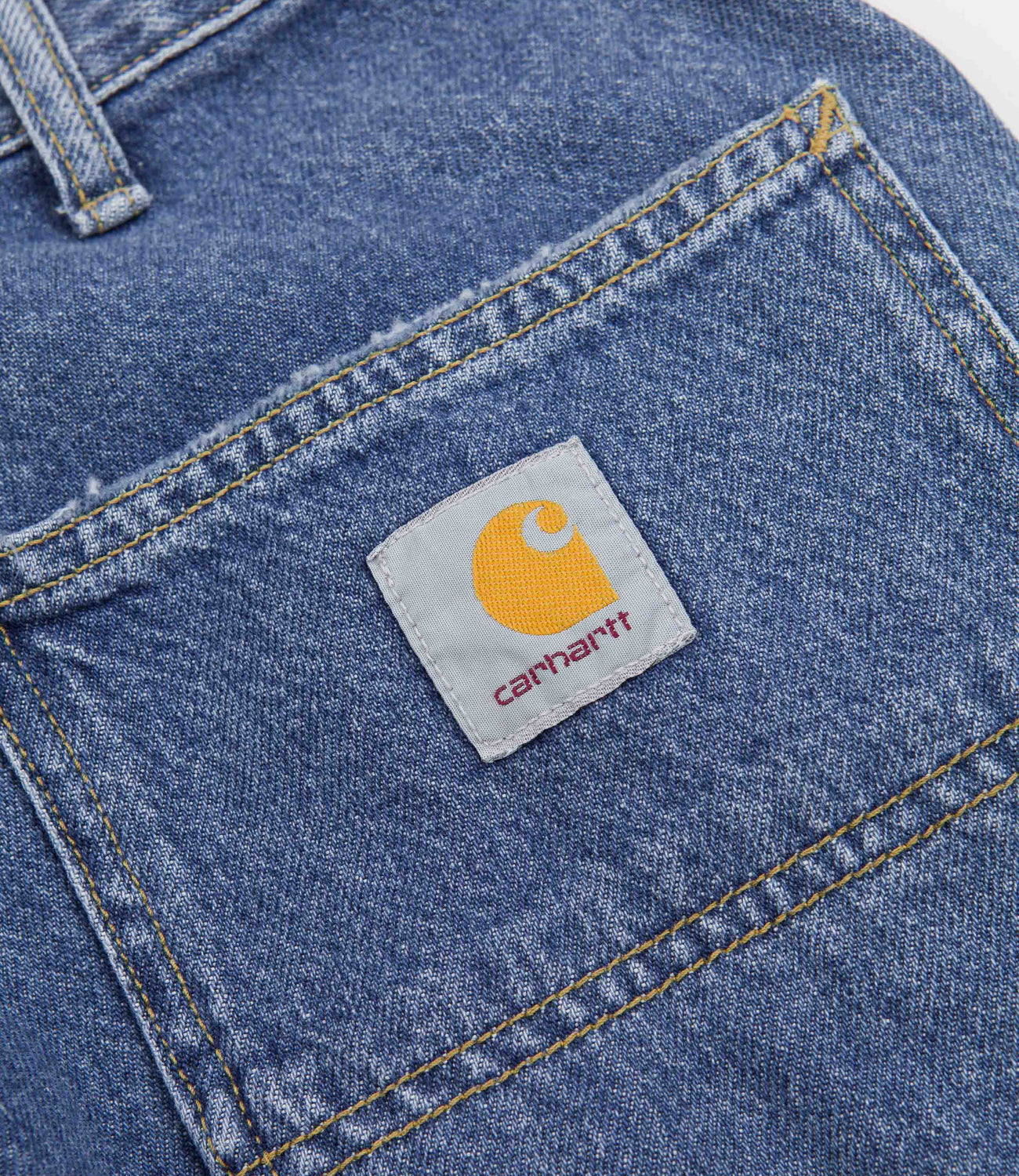 Carhartt Double Knee Denim Pants - Blue Heavy Stone Wash | Flatspot