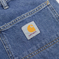 Carhartt Double Knee Denim Pants - Blue Heavy Stone Wash thumbnail