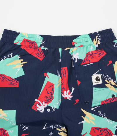 Carhartt Drift Swim Shorts - Anderson Print / Sub Blue