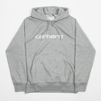 Carhartt Embroidered Hoodie - Grey Heather / White thumbnail