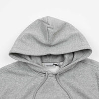 Carhartt Embroidered Hoodie - Grey Heather / White thumbnail