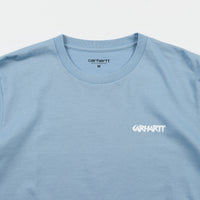 Carhartt Flamingo Script Long Sleeve T-Shirt - Glacier / White thumbnail