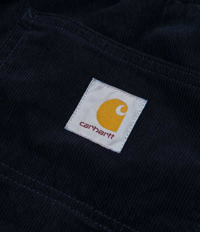 Carhartt Flint Shorts - Dark Navy / Rinsed