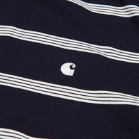 Carhartt Glover T-Shirt - Glover Stripe / Dark Navy / Wax thumbnail