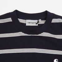 Carhartt Glover T-Shirt - Glover Stripe / Dark Navy / Wax thumbnail