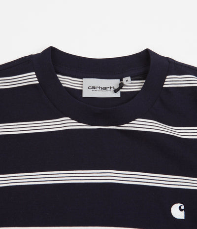 Carhartt Glover T-Shirt - Glover Stripe / Dark Navy / Wax