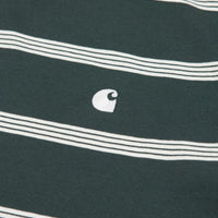 Carhartt Glover T-Shirt - Glover Stripe / Juniper / Wax thumbnail