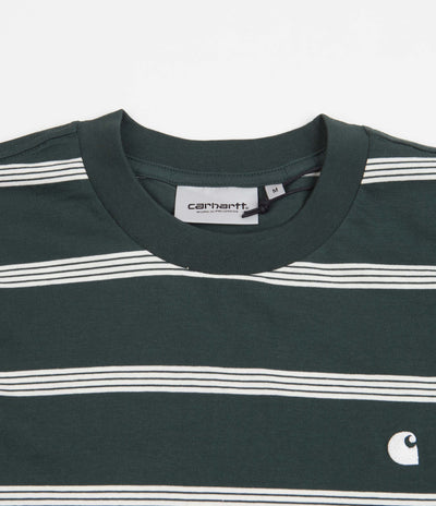 Carhartt Glover T-Shirt - Glover Stripe / Juniper / Wax