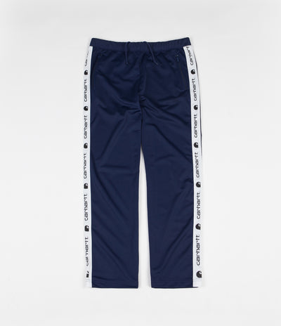 Carhartt Goodwin Track Pants - Metro Blue / White