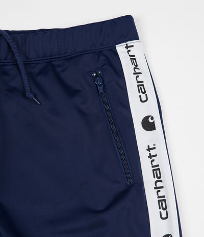 Carhartt Goodwin Track Pants - Metro Blue / White