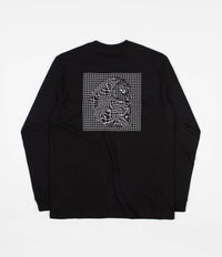 Carhartt Grid C Long Sleeve T-Shirt - Black / White