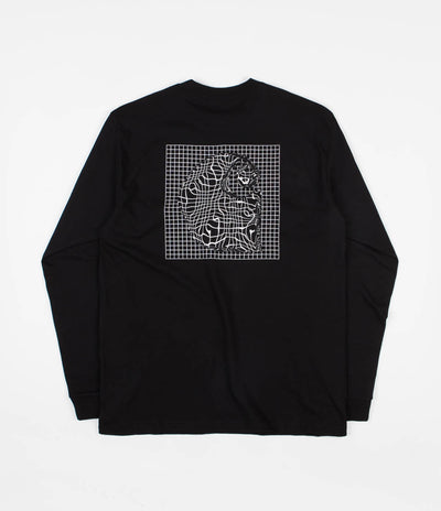 Carhartt Grid C Long Sleeve T-Shirt - Black / White