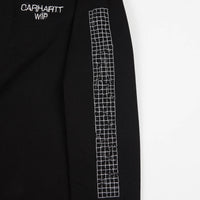 Carhartt Grid C Long Sleeve T-Shirt - Black / White thumbnail