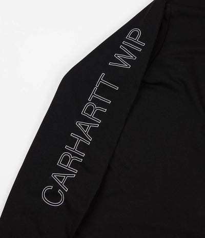 Carhartt Grid C Long Sleeve T-Shirt - Black / White