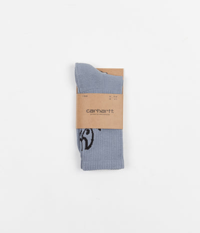 Carhartt Grin Socks - Frosted Blue / Black