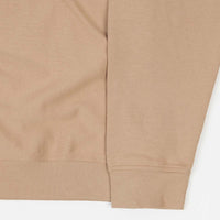 Carhartt Half Zip American Script Sweatshirt - Dusty Hamilton Brown thumbnail