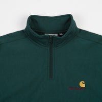 Carhartt Half Zip American Script Sweatshirt - Hedge thumbnail