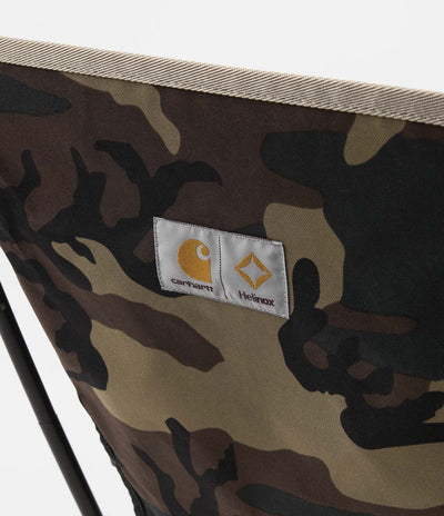 Carhartt Helinox Valiant 4 Tactical Chair - Camo Laurel / Black / Air Force Grey / Leather