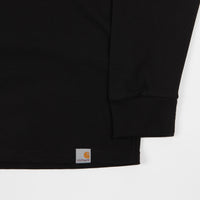 Carhartt Highneck Wish Long Sleeve T-Shirt - Black / White thumbnail