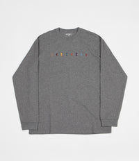 Carhartt Horizontal Long Sleeve T-Shirt - Dark Grey Heather