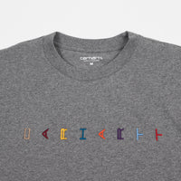 Carhartt Horizontal Long Sleeve T-Shirt - Dark Grey Heather thumbnail