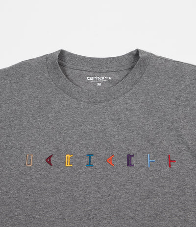 Carhartt Horizontal Long Sleeve T-Shirt - Dark Grey Heather