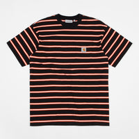 Carhartt Houston Pocket T-Shirt - Houston Stripe / Black thumbnail