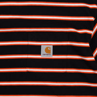 Carhartt Houston Pocket T-Shirt - Houston Stripe / Black thumbnail