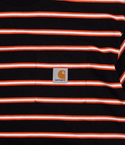 Carhartt Houston Pocket T-Shirt - Houston Stripe / Black