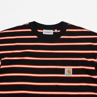 Carhartt Houston Pocket T-Shirt - Houston Stripe / Black thumbnail