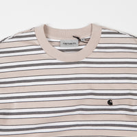 Carhartt Huron T-Shirt - Boulder / Black Stripe thumbnail