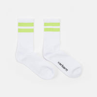 Carhartt Jack Socks - White / Limeade thumbnail