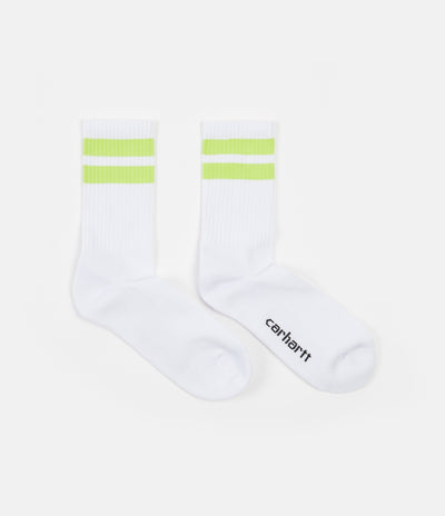 Carhartt Jack Socks - White / Limeade