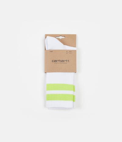 Carhartt Jack Socks - White / Limeade