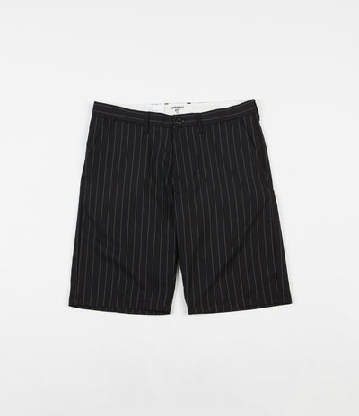 Carhartt Johnson Shorts - Pinstripe Black / White