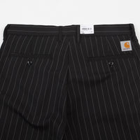 Carhartt Johnson Shorts - Pinstripe Black / White thumbnail