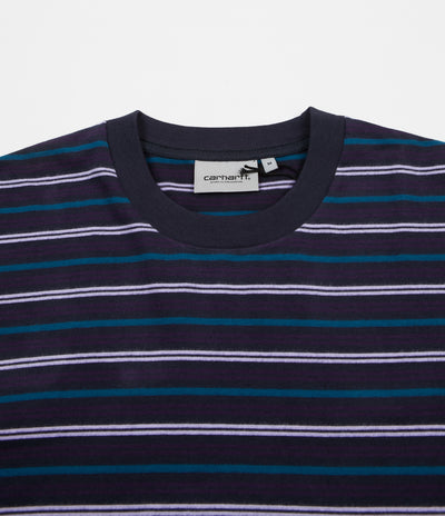 Carhartt Korte Long Sleeve T-Shirt - Dark Navy Stripe